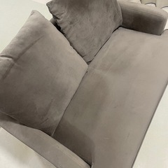 【値下げしました】【美品】LOWYA（ロウヤ）2人掛けソファ／北欧風・ナチュラルインテリアに◎ の画像