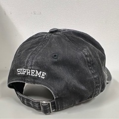 Supreme Pigment Coated S Logo 6-Panel "Black"の画像