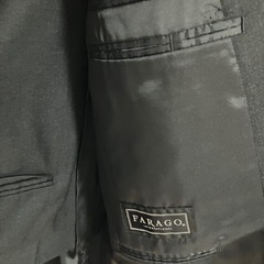 大きいサイズ　スーツ　E6 黒　秋冬用の画像