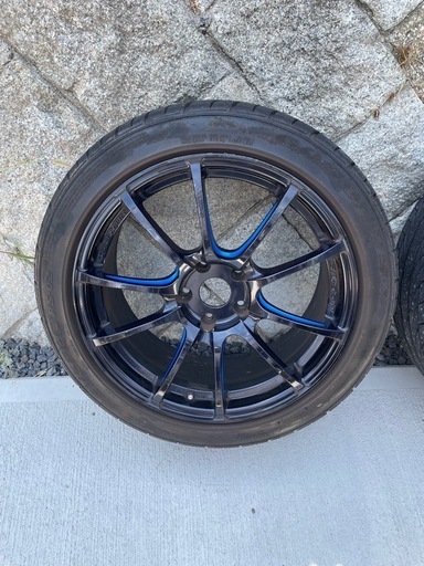 【引取限定】タイヤホイールセット　weds goodyear　18インチ　PCD114.3　