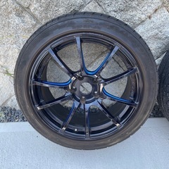 【引取限定】タイヤホイールセット　weds goodyear　18インチ　PCD114.3　の画像