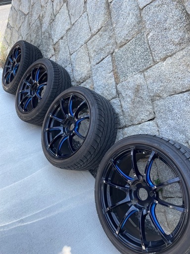 【引取限定】タイヤホイールセット　weds goodyear　18インチ　PCD114.3