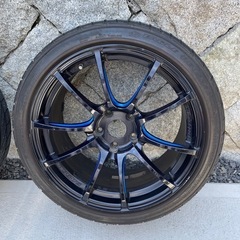 【引取限定】タイヤホイールセット　weds goodyear　18インチ　PCD114.3　の画像