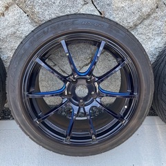 【引取限定】タイヤホイールセット　weds goodyear　18インチ　PCD114.3　の画像