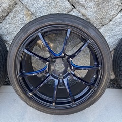 【引取限定】タイヤホイールセット　weds goodyear　18インチ　PCD114.3　の画像