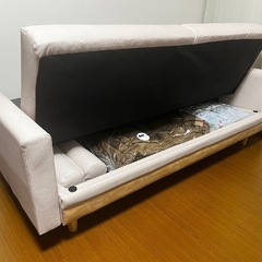 三人掛けソファーベッドの画像