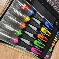 彫刻刀セット　可愛いケース付き　小学生女の子の画像