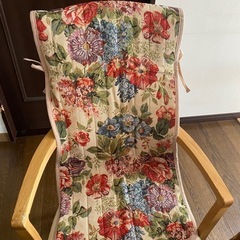 花柄椅子カバー2枚の画像