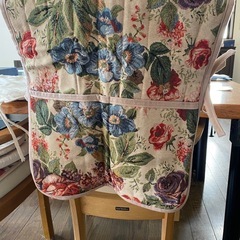 花柄椅子カバー2枚の画像
