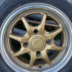 エンケイ ENKEI J Speed 4本セット 110-4 13×5.0 +45 NANGKANG AS-1 165/60R13の画像