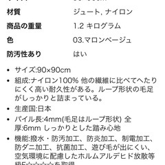 滑り止め付ルームマットの画像