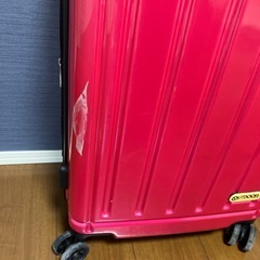 outdoor ピンクのキャリーケースの画像