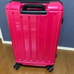 outdoor ピンクのキャリーケースの画像