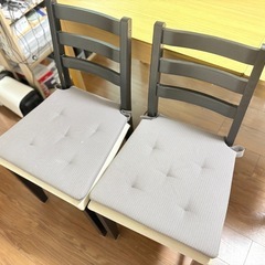 決まりました【0円】IKEAチェア2脚セット／引取日時限定（8/17〜21）の画像