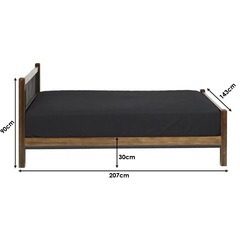 8/24まで⚠️値下げしました！ACME Furniture GRANDVIEW BED ダブルベッド ベッドフレームの画像
