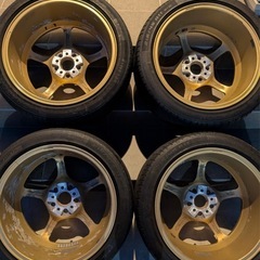 RAYS グラムライツ 215/45R17 PCD100 7.5J 5穴 ホイール タイヤ レガシィ インプレッサ B4 レイズの画像