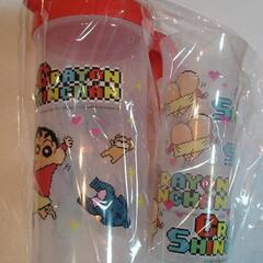 新品クレヨンしんちゃんボストンバッグ、冷水筒、コップの画像