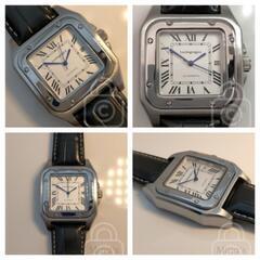 オーラ漂う待望の機械式スクエアウォッチ【自動巻きモデル/新品】バックスケルトン カレンダー 耐衝撃構造 ホワイト文字盤/ブラックレザーの画像