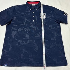 【美品】FILA GOLF フィラ　メンズ　ゴルフウェア　半袖ポロシャツ　LLの画像