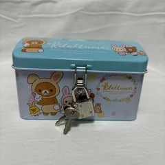 新品未使用　リラックマ 鍵付き小物入れ　貯金箱　コリラックマの画像