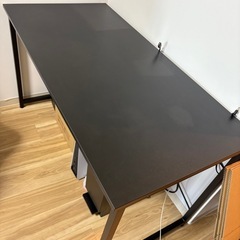 [8/7までの出品]黒 デスク 120×60 の画像