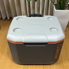 【美品】Coleman クーラーボックス　60QT/56L グレー /オレンジの画像