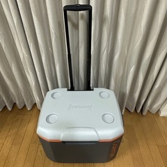 【美品】Coleman クーラーボックス　60QT/56L グレー /オレンジの画像