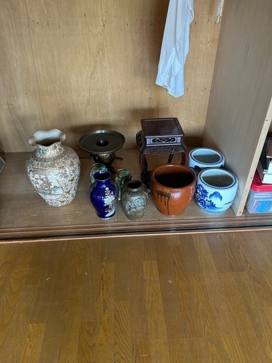 出雲焼 壺 骨董品 古美術 火鉢 壺 骨董品 (u) 出雲市のインテリア雑貨/小物《置物