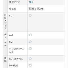 SONYラジカセ ZS-S40の画像