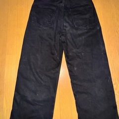 GU バギージーンズ+OS(米国仕様)34インチ　股下約64㎝にカット良質な中古の画像