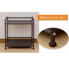 【未開封・新品】山善　キャスター付きスチールラックの画像