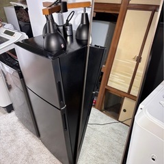  ブラック家電セット（照明なし） 冷蔵庫・洗濯機・IH・鏡の4点セット 🚚【配達対応・保証あり】の画像