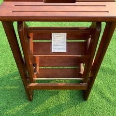 木製　３段　折りたたみ　踏み台　脚立の画像