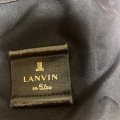 LANVIN en Bleuランバンオンブルー　リュックサック 黒 リボン中古の画像