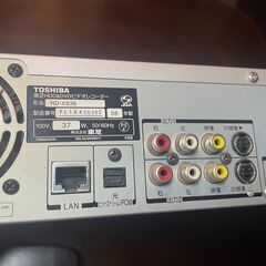 TOSHIBA HDD&DVDレコーダーの画像