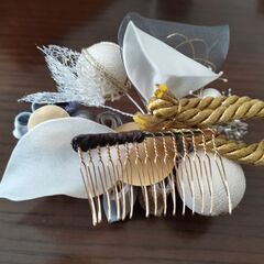 着物用のヘッドアクセサリー2点セットの画像