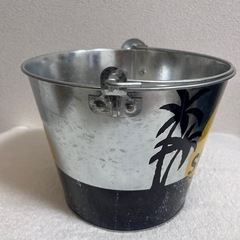 20％割引【オシャレ】Corona サンセットデザイン 金属製バケツ／飲料用・お鉢にも◎の画像