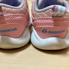 MOONSTAR carrot ピンク　子供靴の画像