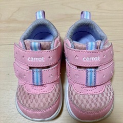 MOONSTAR carrot ピンク　子供靴の画像