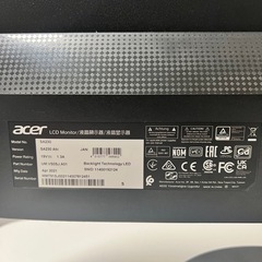 Acer モニター ディスプレイ 23インチ デスクトップパソコンの画像