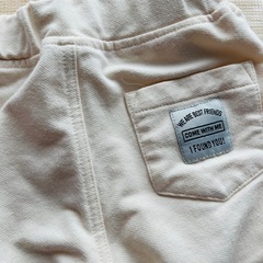 【美品】オフホワイト パンツ ズボン 80cmの画像