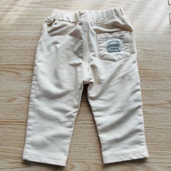 【美品】オフホワイト パンツ ズボン 80cmの画像