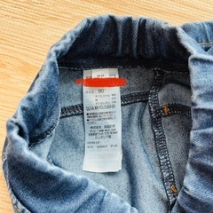 無印良品　デニムパンツ 80cmの画像