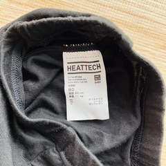 UNIQLO HEATTECH ブラック スパッツ 80cmの画像