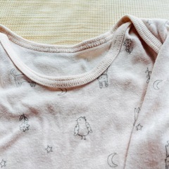 シャツ肌着 長袖 ロンパース 2枚セット 80cmの画像
