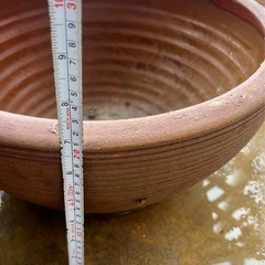壺/かめ 大小2個セット　すいれんや水草 メダカ等にの画像