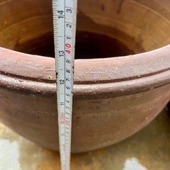 壺/かめ 大小2個セット　すいれんや水草 メダカ等にの画像