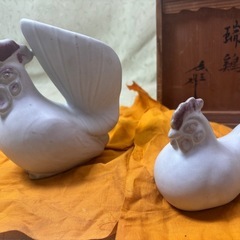 取引済(じ-5) 瑞鶏 置物の画像