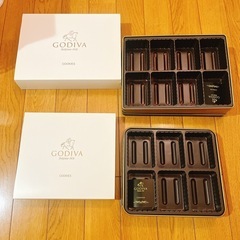 【缶のみ】GODIVA クッキー缶(2種)の画像