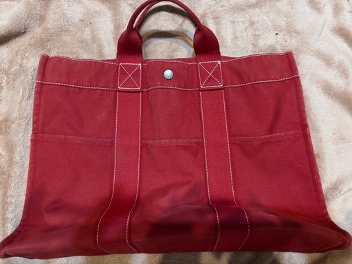 エルメス　廃盤　トートバッグ　赤　大